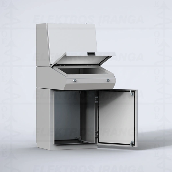Base console, 700x1000x500, Combinable enclosure, with MP, mild steel, IP66