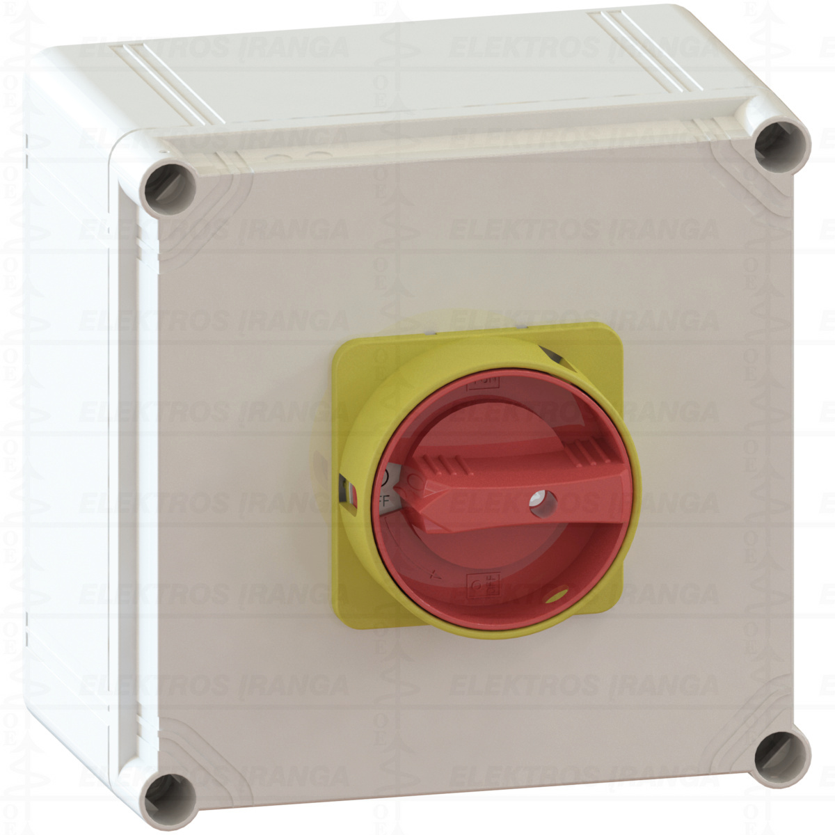 Kirtiklis IP65 dėžutėje 25A, 3P, OFF-ON, R/G 7,5kW 640006-712, 789280