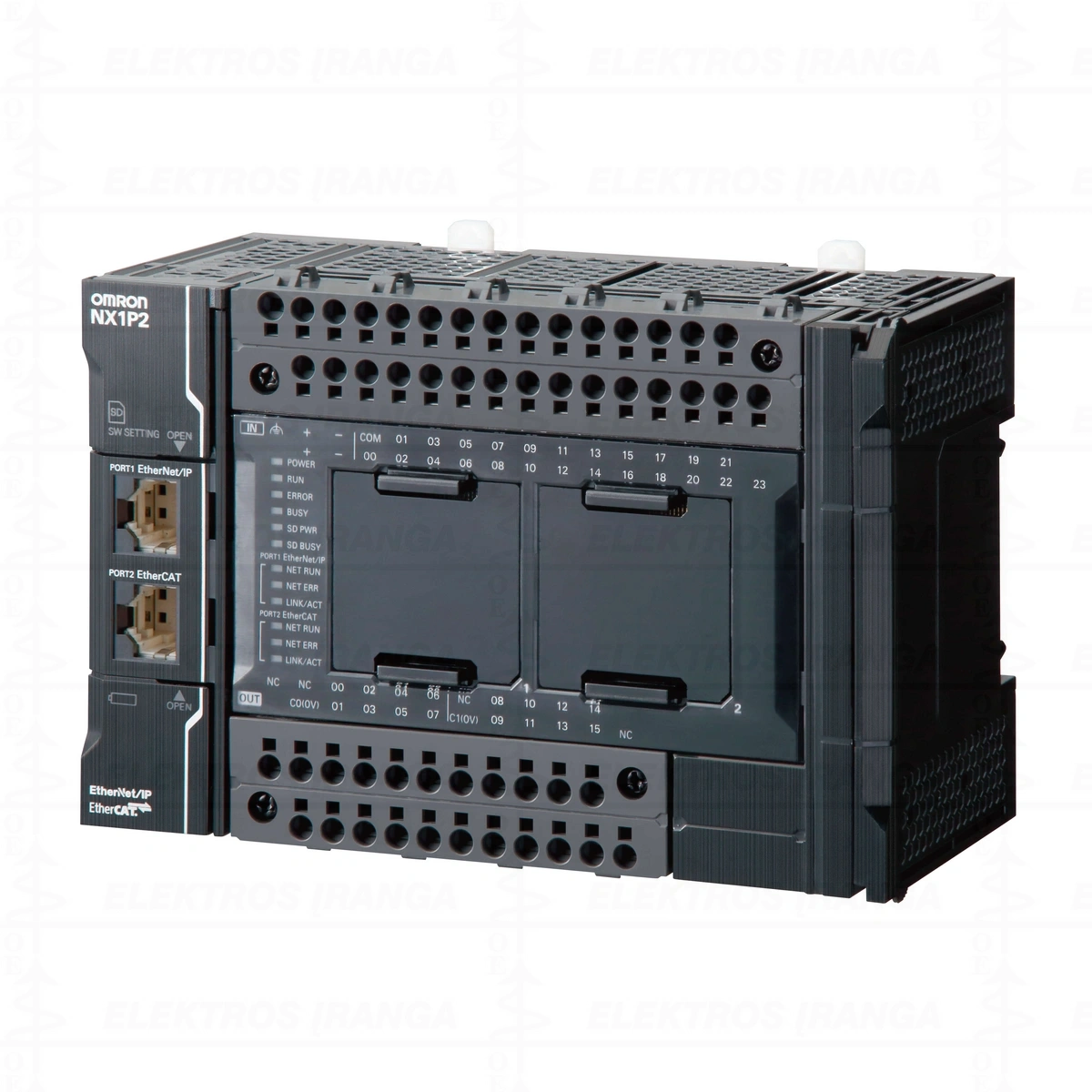 OMRON, NX1P2-1040DT1 NX1P valdiklis, EtherNet, EtherCat, 2 servo ašys, 4 vienos ašies pozicionavimo servo ašys, 24In, 16Out, PNP, 4548583866461, NX1P2-1040DT1
