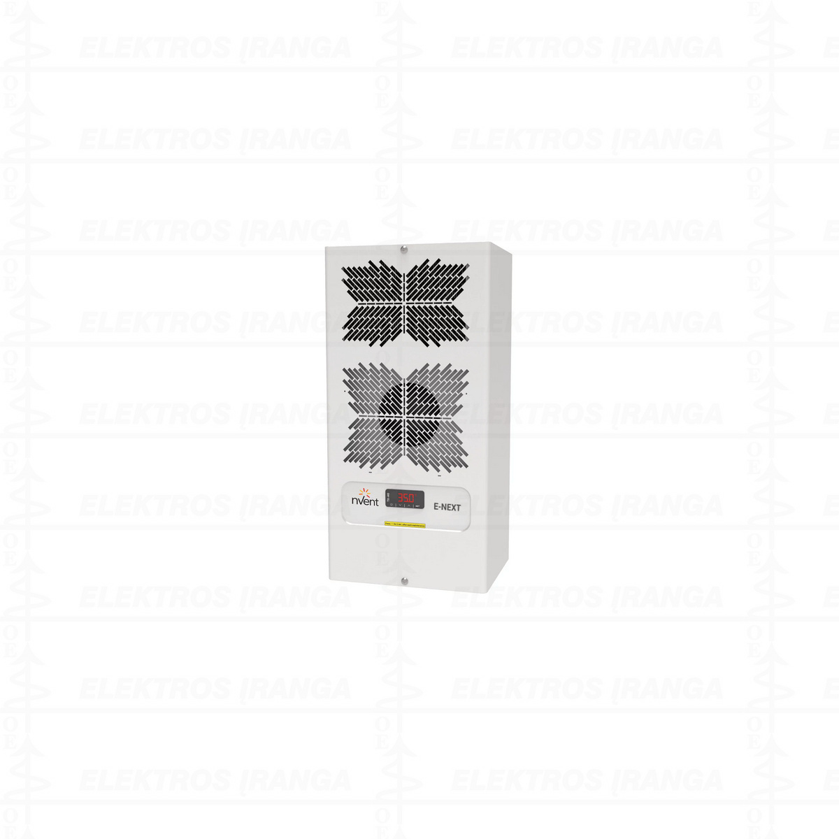 E-NEXT  720W 230VAC, vertikalaus montavimo pramoninis oro kondicionierius, galvanizuoto plieno korpusas, vidaus instaliacijai IP55