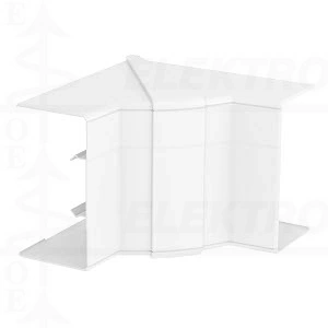 Reguliuojamas vidinis kampas Rapid 45-2 kanalui 110x145x145, PC/ABS, baltas,RAL 9010  GK-IH53100RW
