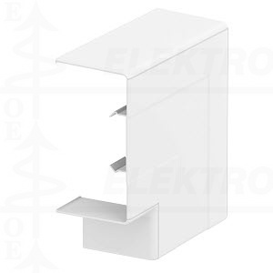 Plokščias kampas  uždedamas 142x142x56, PC/ABS, baltas, RAL9010 GK-FH53100RW
