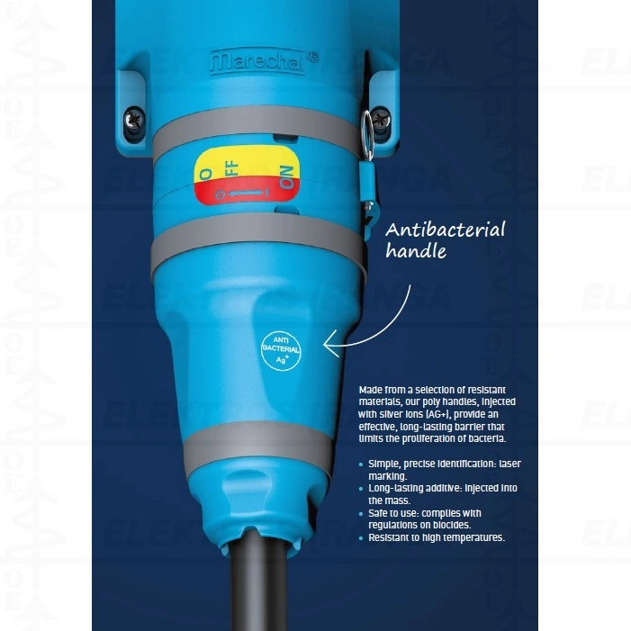 AKCIJA ! Užsakius „EVO40“ jungiklio / kirtiklio / jungties komplektą, kurį sudaro sieninė dėžutė, kištukas, lizdas ir antibakterinė rankena, „AG+“, rankena 51LP0D21 1vnt. suteikiama nemokamai.