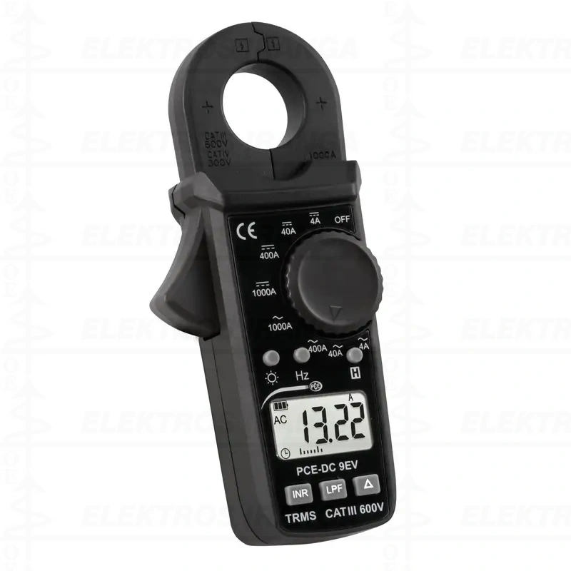 Srovės matavimo replės 0..1000A AC/DC, Inrush, LPF žemųjų dažnių filtras, pritaikytas EV elektromobilių aptarnavimui