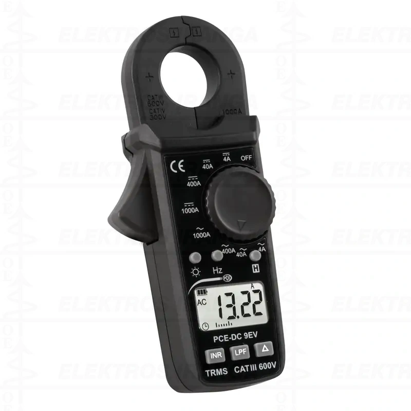 Srovės matavimo replės 0..1000A AC/DC, Inrush, LPF žemųjų dažnių filtras, pritaikytas EV elektromobilių aptarnavimui