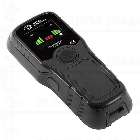 PCE-STM 5 Paieškos lokatorius aptinka metalą, medines sijas ir aktyvius elektros laidus / garsinis ir vizualinis signalas / spalvotas LED ekranas / trys jautrumo pakopos / automatinis kalibravimas