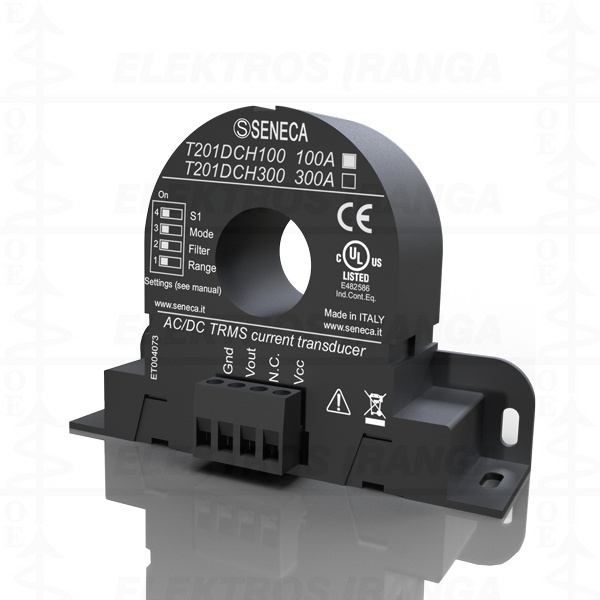 Keitiklis CT -100...-50...0...+50...+100A DC/ 0-50, 0-100AC, išėjimas 0-10V mait. 24VDC SHUNT analogas