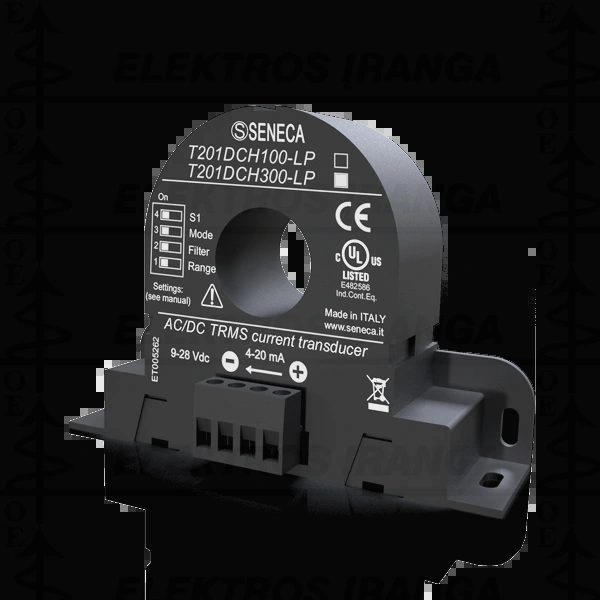 * Keitiklis CT -300...-150...0...+150...+300A DC/ 0-150, 0-300AC, išėjimas 4...20mA ( loop powered ) SHUNT analogas