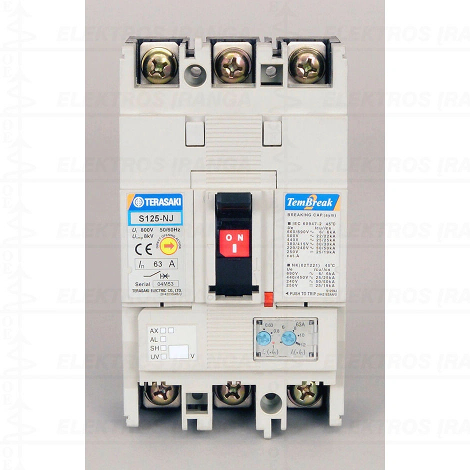 S125-NJ 32A 3P 20-32A FC MCCB Std Icu 36kA automatinis jungiklis