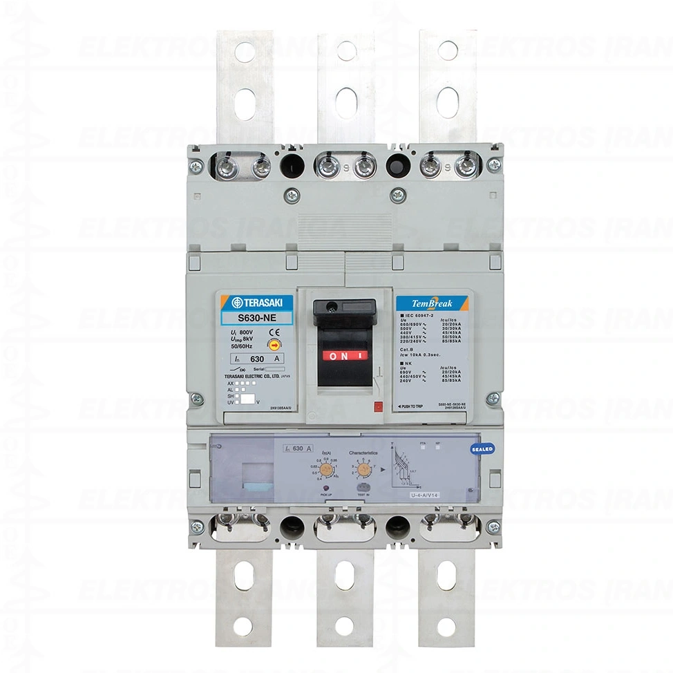 S630-CE 630A A U 3P 250-630A FC Standard Electronic 50kA automatinis jungiklis (be prijungimo šynelių )