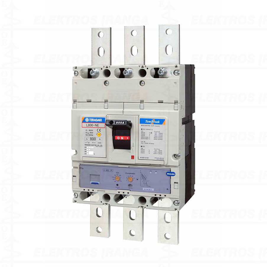 S800-NE 800A 3P 320-800A FC Electronic 50kA automatinis jungiklis  (be prijungimo šynelių 067952)