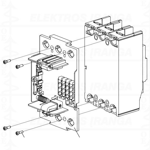 Plug-In jungtis 3P S800 (komplektuoti su pagrindu 012754)