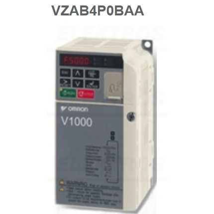 VZAB4P0BAA V1000 dažnio keitiklis, vektorinis, 4.0KW, 17.5A, 200VAC, vienfazis, 234264,  4547648389013, OMRON