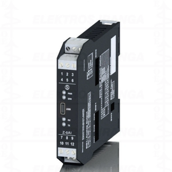 8-CH analoginių signalų įėjimo modulis 0..20mA /4..20mA arba -2..+2 V, -10..+10 V / RS485 ModBUS RTU