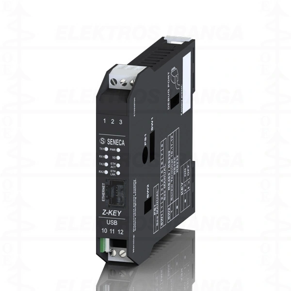 Ethernet RJ45 - 2xRS232/485 konvertavimo modulis, Transparent, Modbus RTU, Modbus TCP-IP, bridge, gateway