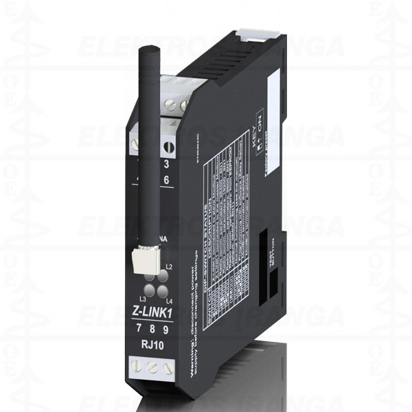 Radio-modemas 869MHz 40mW (<1000m) RS485/232 ModBus RTU 1.200..115.200 bps, LoRa Half-Duplex iki 32 stočių