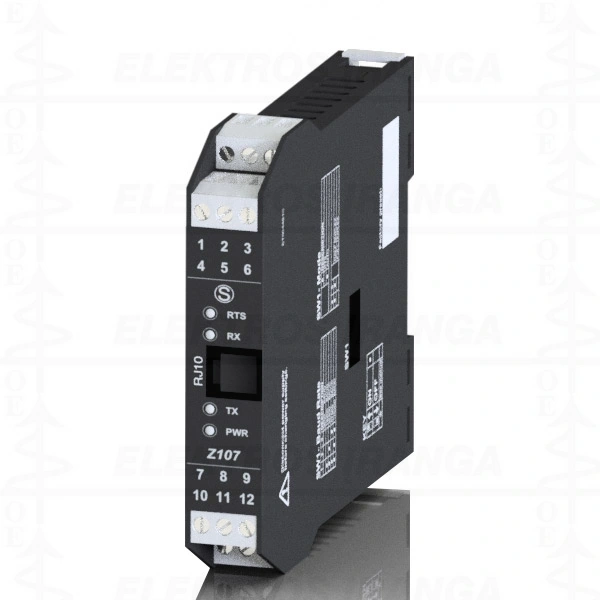RS232/RS485,422 konverteris DIN, 24VDC/AC ModBUS RTU slave
