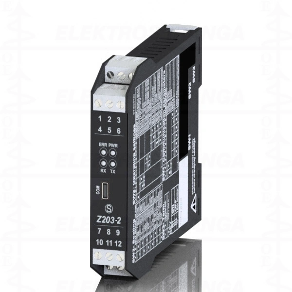 Z203-1 Modbus RTU RS485 konverteris vienfazis Vrms, Irms, Watt, Var, Hz, Cos(fi), VA