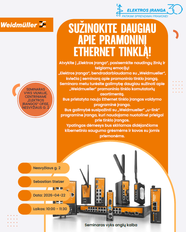 Weidmuller seminaras Vilniuje 2026 04 22